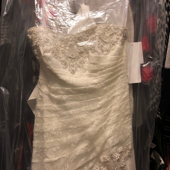 Sz 6 strapless wedding dress. Never worn! Still has the tags on it! - Picture 4 of 8